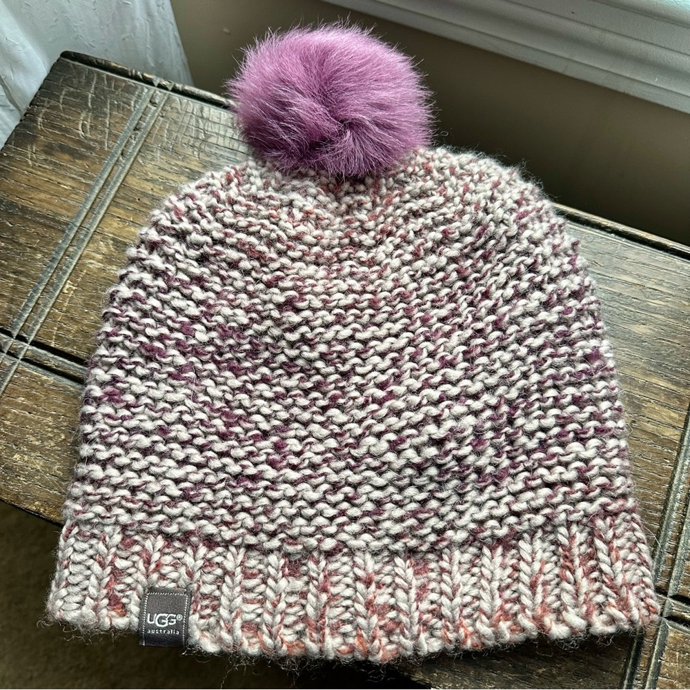 UGG Knit Beanie With Pom‎ Pom